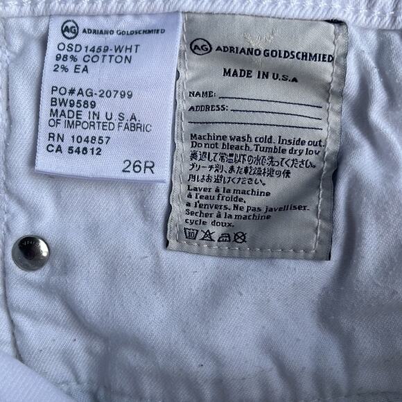 AG Adriano Goldschmidt The Stevie Roll Up Jeans Size 26R - Picture 7 of 7